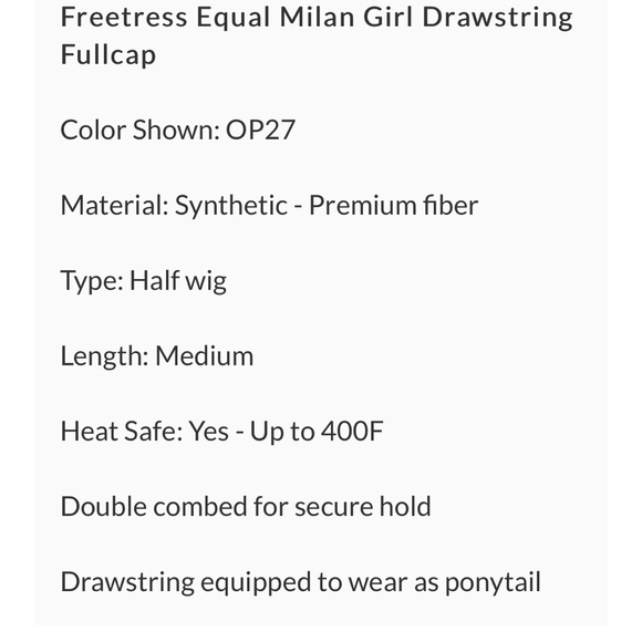 Equal Drawstring Full Cap - OP99J - Picture 4 of 4